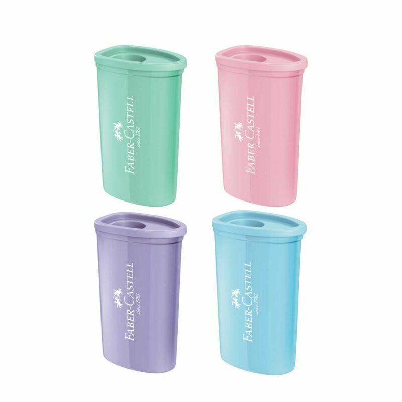 Apontador com Depósito Triangular Tons Pastel 30 Un - Faber-Castell - 2 Apontador com Depósito Triangular Tons Pastel 30 Un - Faber-Castell - 2