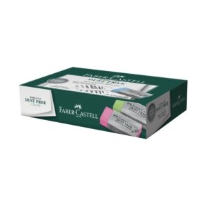 Borracha Dust Free Média Colors 24 Un – Faber-Castell - 1