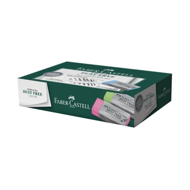 Borracha Dust Free Média Colors 24 Un – Faber-Castell - 1