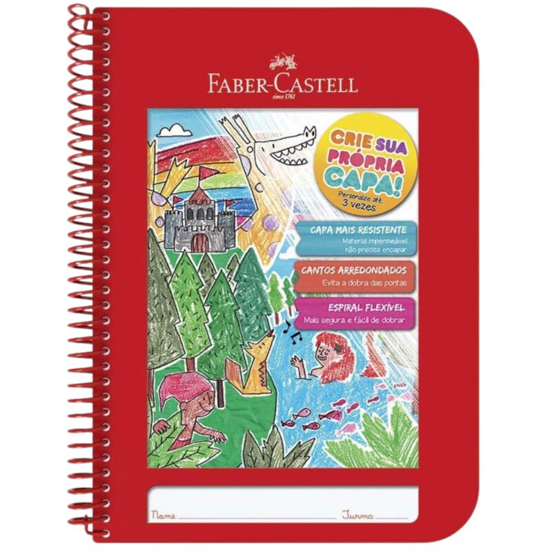 Caderno Criativo Capa Vermelho – Faber-Castell - 1