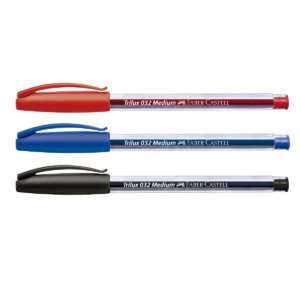 Caneta Esferográfica Trilux 1.0mm Azul Preto Vermelho 3 Un – Faber-Castell - 2
