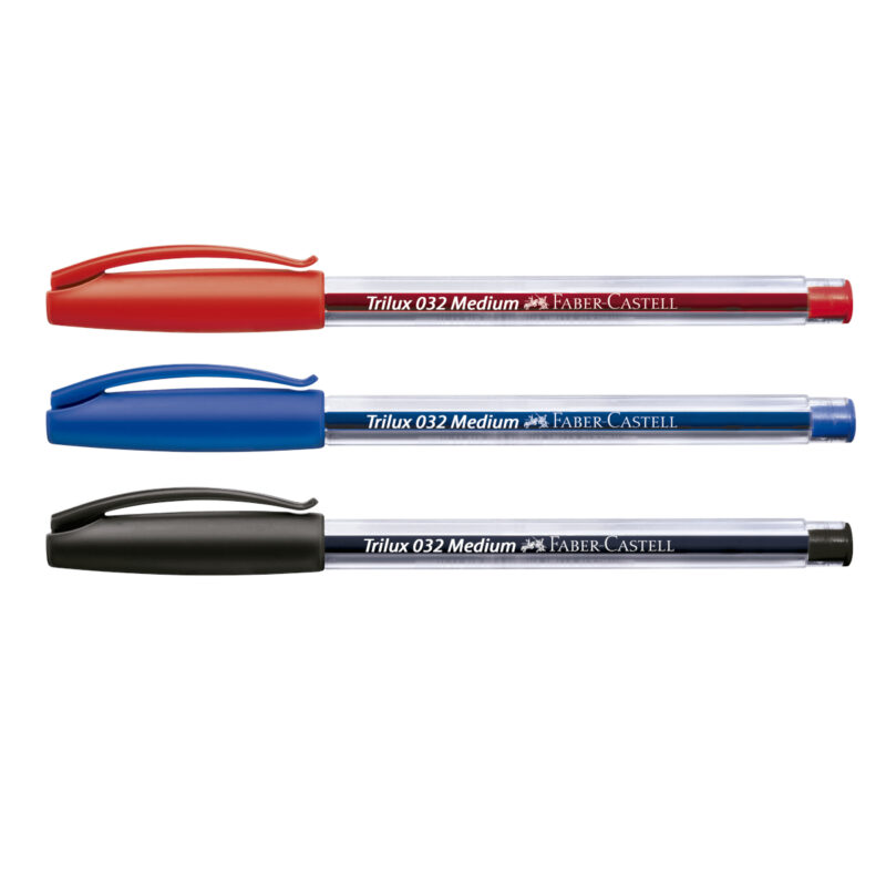 Caneta Esferográfica Trilux 1.0mm Azul Preto Vermelho 3 Un – Faber-Castell - 2 Caneta Esferográfica Trilux 1.0mm Azul Preto Vermelho 3 Un – Faber-Castell - 2