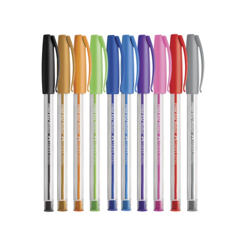 Caneta Esferográfica Trilux Colors 1.0mm 10 Cores - Faber-Castell - 1
