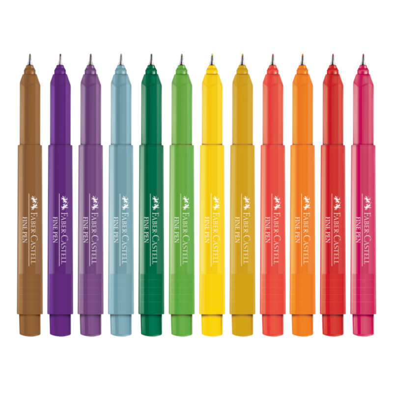 Caneta Fine Pen Colors 0.4mm 12 Cores criadas pelo consumidor – Faber-Castell - 2 Caneta Fine Pen Colors 0.4mm 12 Cores criadas pelo consumidor – Faber-Castell - 2