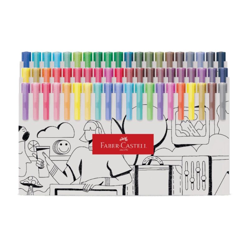 Caneta Fine Pen Colors 0.4mm 60 Cores – Faber-Castell - 3 Caneta Fine Pen Colors 0.4mm 60 Cores – Faber-Castell - 3