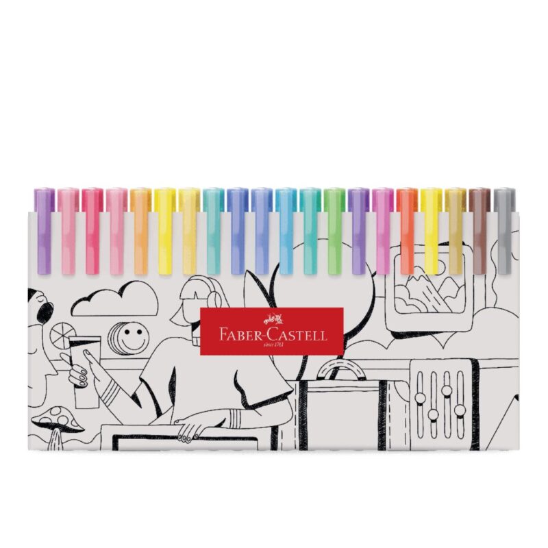 Caneta Fine Pen Colors 0.4mm 60 Cores – Faber-Castell - 4 Caneta Fine Pen Colors 0.4mm 60 Cores – Faber-Castell - 4