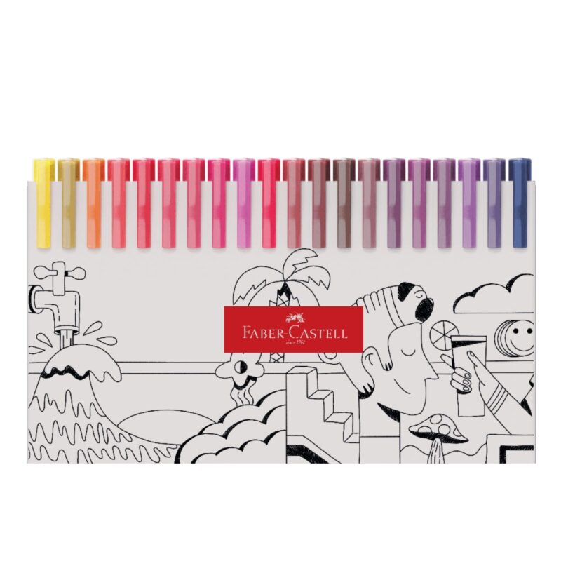 Caneta Fine Pen Colors 0.4mm 60 Cores – Faber-Castell - 5 Caneta Fine Pen Colors 0.4mm 60 Cores – Faber-Castell - 5