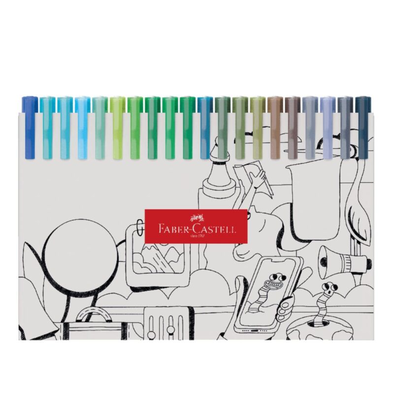 Caneta Fine Pen Colors 0.4mm 60 Cores – Faber-Castell - 6 Caneta Fine Pen Colors 0.4mm 60 Cores – Faber-Castell - 6
