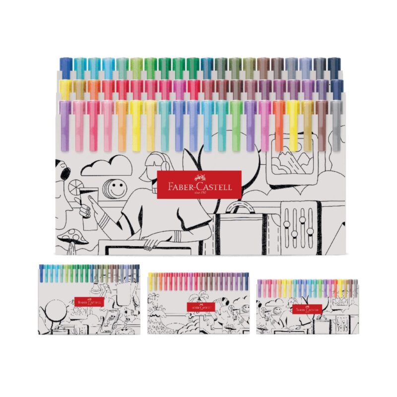 Caneta Fine Pen Colors 0.4mm 60 Cores – Faber-Castell - 7 Caneta Fine Pen Colors 0.4mm 60 Cores – Faber-Castell - 7