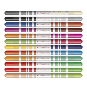 Canetinha Hidrográfica Bicolor 24 Cores 12 Un - Faber-Castell - 2