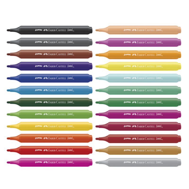 Canetinha Hidrográfica Jumbo Triangular 24 Cores – Faber-Castell - 2