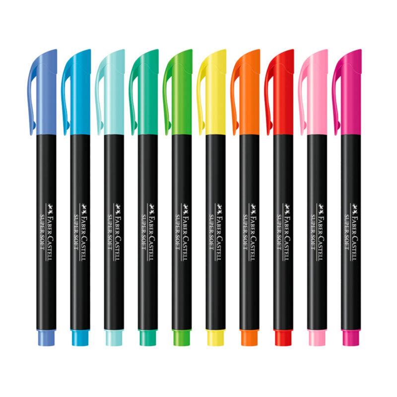 Canetinha Hidrográfica SuperSoft BrushPen 20 Cores – Faber-Castell - 2 Canetinha Hidrográfica SuperSoft BrushPen 20 Cores – Faber-Castell - 2