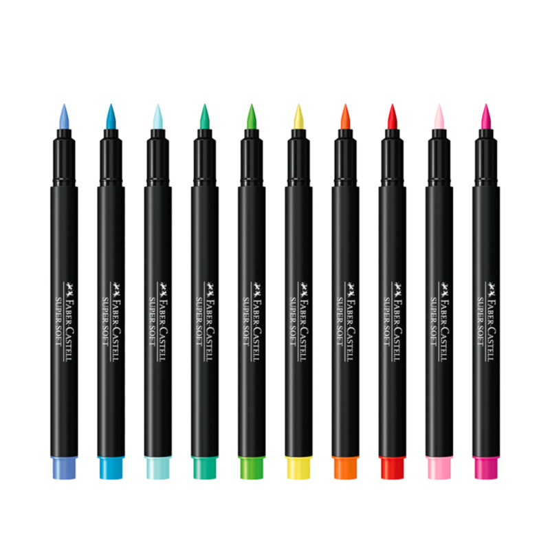Canetinha Hidrográfica SuperSoft BrushPen 20 Cores – Faber-Castell - 3 Canetinha Hidrográfica SuperSoft BrushPen 20 Cores – Faber-Castell - 3