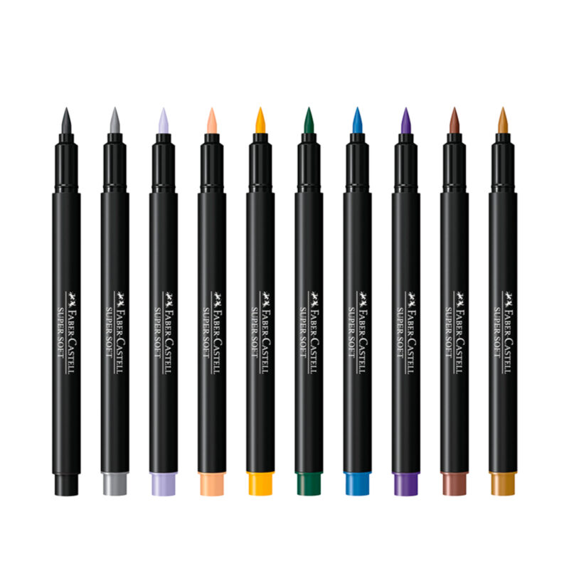 Canetinha Hidrográfica SuperSoft BrushPen 20 Cores – Faber-Castell - 5 Canetinha Hidrográfica SuperSoft BrushPen 20 Cores – Faber-Castell - 5