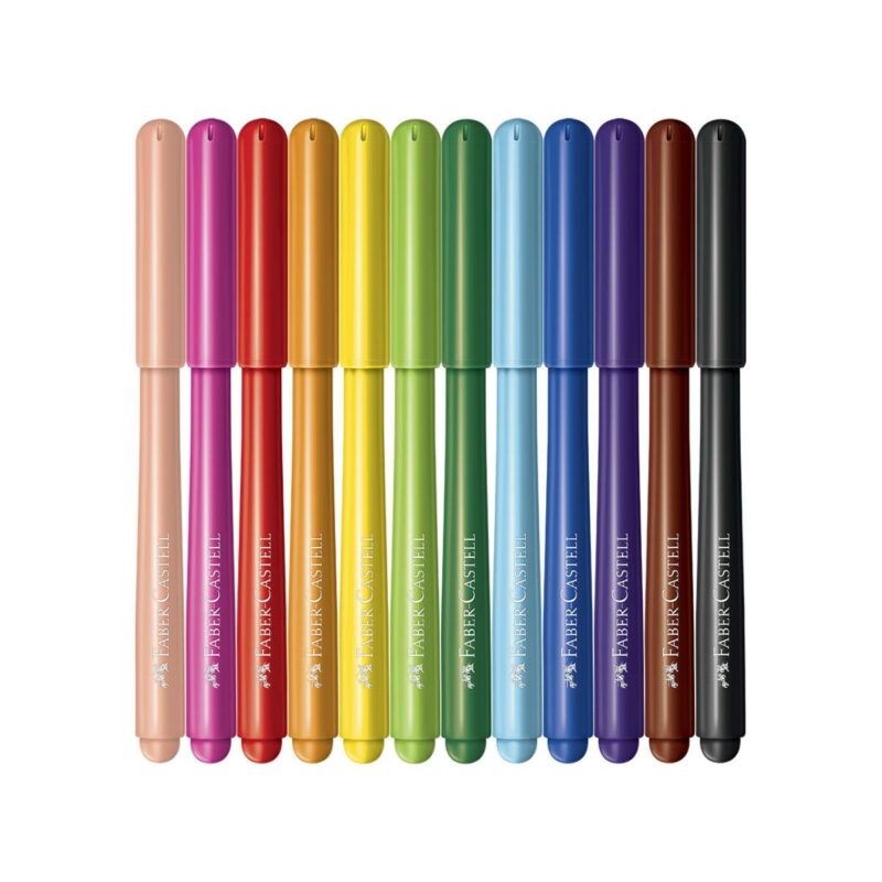 Canetinha Hidrográfica Vai e Vem 12 Cores – Faber-Castell - 3 Canetinha Hidrográfica Vai e Vem 12 Cores – Faber-Castell - 3