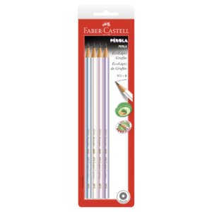 Lápis Grafite Eco Redondo Max Pérola Nº2 4 Un - Faber-Castell - 1