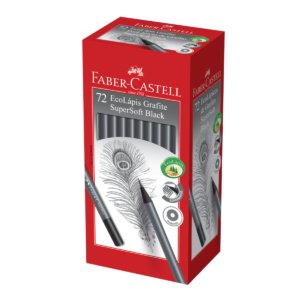 Lápis Grafite Eco Redondo SuperSoft Black 72 Un - Faber-Castell - 1