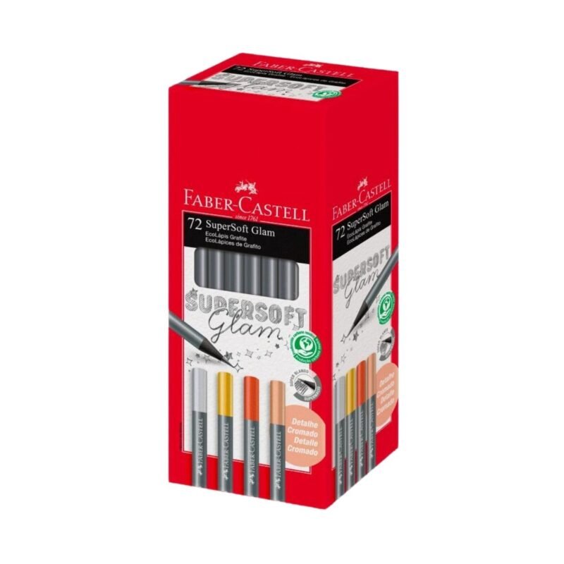 Lápis Grafite Eco Redondo SuperSoft Glam 72 Un - Faber-Castell - 1