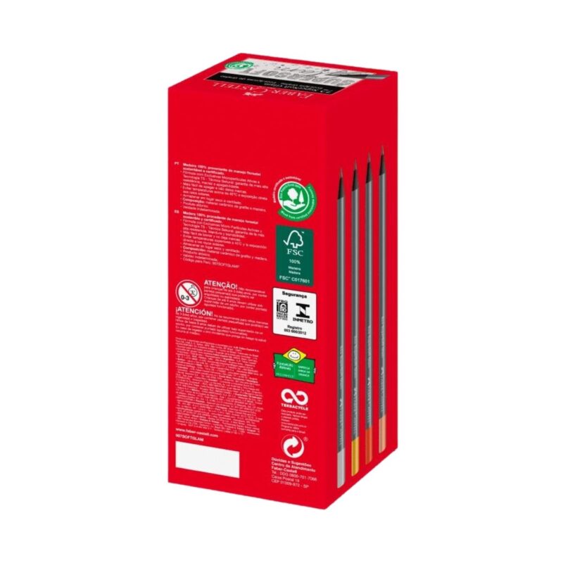 Lápis Grafite Eco Redondo SuperSoft Glam 72 Un - Faber-Castell - 2 Lápis Grafite Eco Redondo SuperSoft Glam 72 Un - Faber-Castell - 2