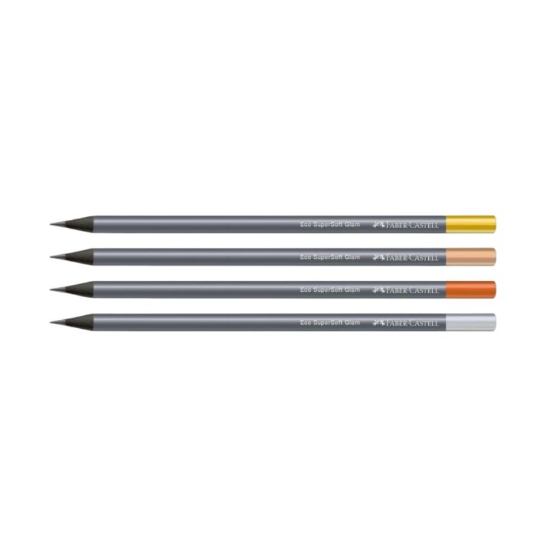 Lápis Grafite Eco Redondo SuperSoft Glam 72 Un - Faber-Castell - 3 Lápis Grafite Eco Redondo SuperSoft Glam 72 Un - Faber-Castell - 3