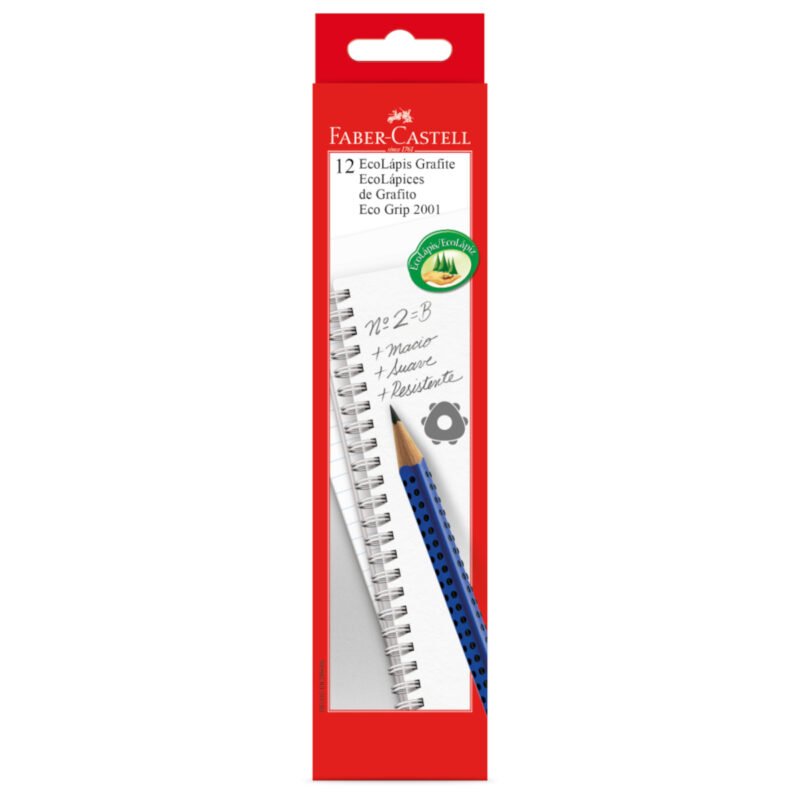 Lápis Grafite Eco Triangular Grip 2001 Azul 12 Un - Faber-Castell - 1