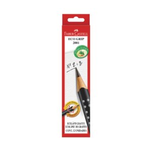 Lápis Grafite Eco Triangular Grip 2001 Preto 12 Un - Faber-Castell - 1