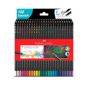 Lápis de Cor Eco Redondo SuperSoft 100 Cores - Faber-Castell - 1
