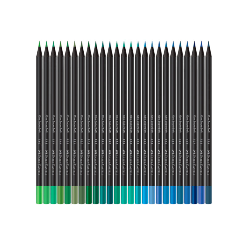 Lápis de Cor Eco Redondo SuperSoft 100 Cores - Faber-Castell - 3 Lápis de Cor Eco Redondo SuperSoft 100 Cores - Faber-Castell - 3
