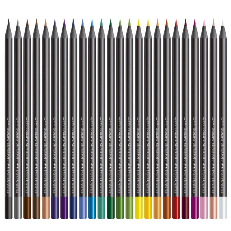 Lápis de Cor Eco Redondo SuperSoft 24 Cores - Faber-Castell - 2