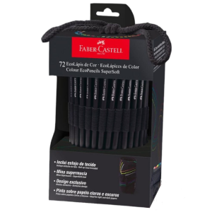 Lápis de Cor Eco Redondo SuperSoft 72 Cores Estojo de Tecido - Faber-Castell - 1 - SLIDE