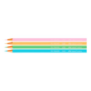 Lápis de Cor Eco Sextavado Aquarelável 10 Cores Tons Pastel + Pincel - Faber-Castell - 2