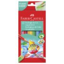 Lápis de Cor Eco Sextavado Aquarelável 12 Cores + Pincel - Faber-Castell - 1
