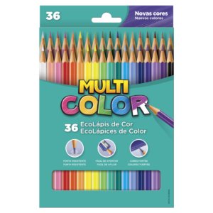 Lápis de Cor Eco Sextavado Multicolor 36 Cores - Faber-Castell - 1