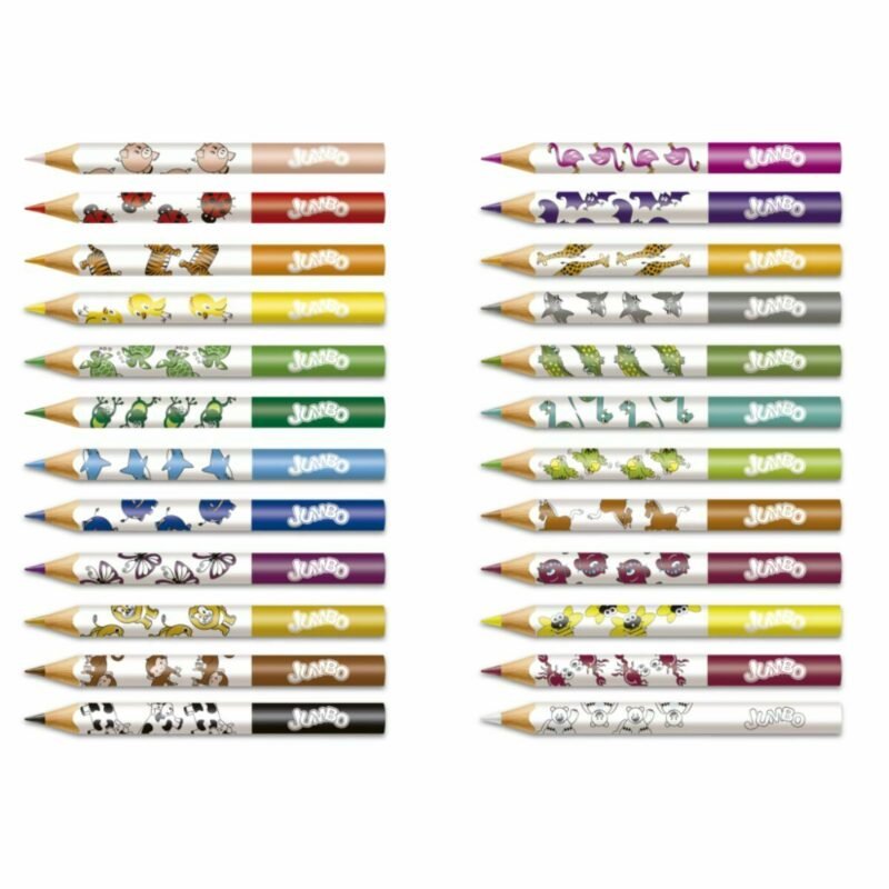 Lápis de Cor Eco Triangular Jumbo 24 Cores + Apontador - Faber-Castell - 2