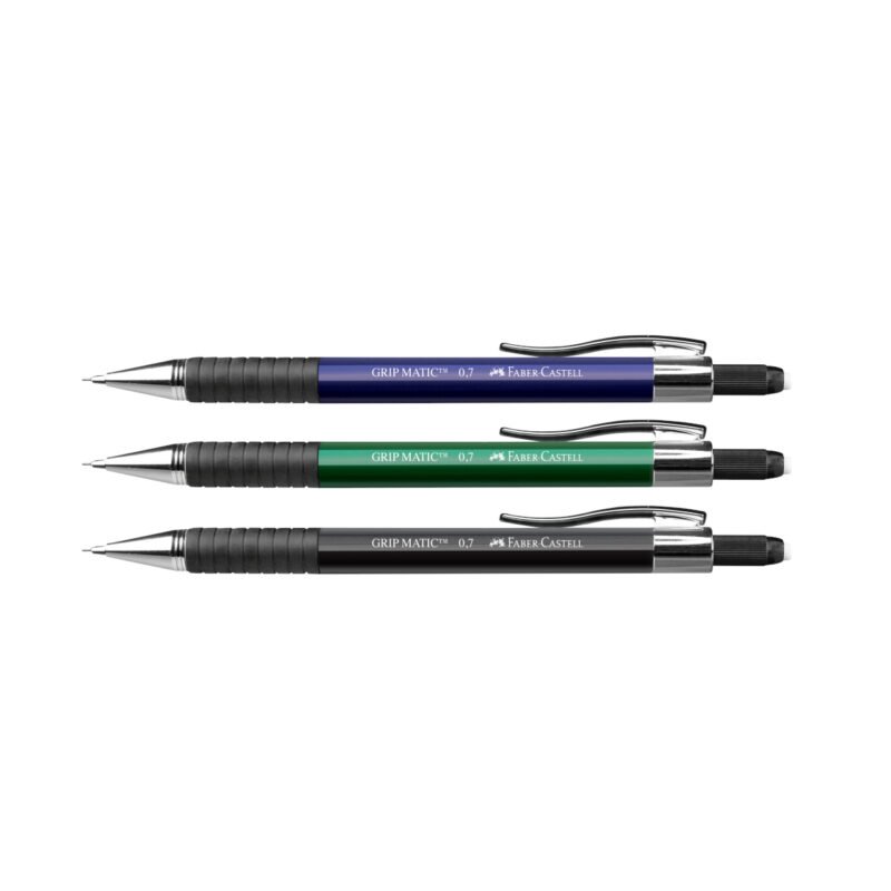 Lapiseira Grip Matic Metal 0.7mm + 24 Minas B - Faber-Castell - 1