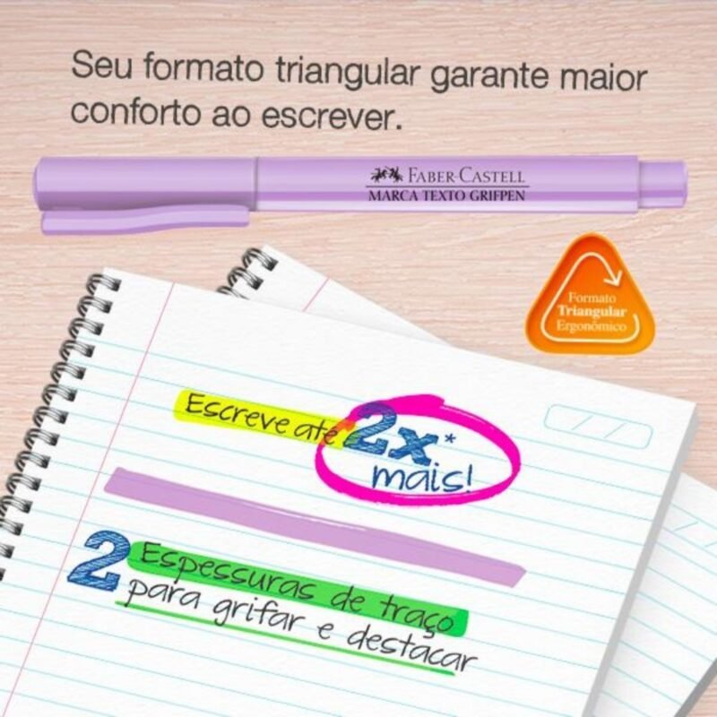 Marca Texto Grifpen Tons Pastel 70 Un - Faber-Castell - 5