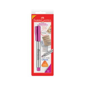 Marcador Multiuso Permanente Ponta Média 1.0mm Rosa – Faber-Castell - 1